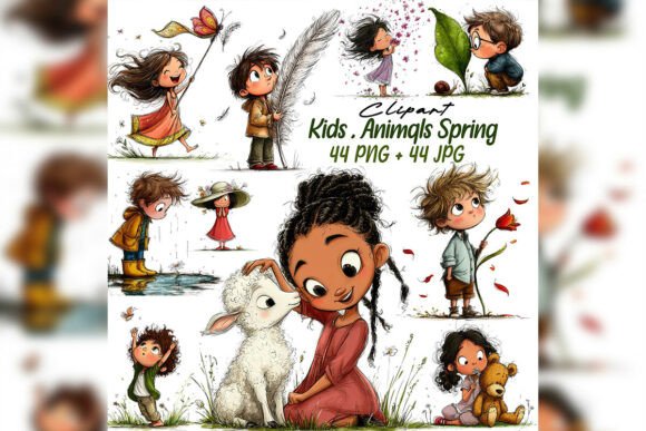 Download Whimsical Kids Nature Clipart Set - Nature Collection