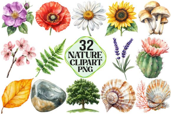 Download Watercolor Nature Clipart - Nature Collection